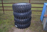 4 12.5/80-18 TIRES ON RIMS (NEW)