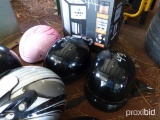 3 MOTORCYCLE HELMETS