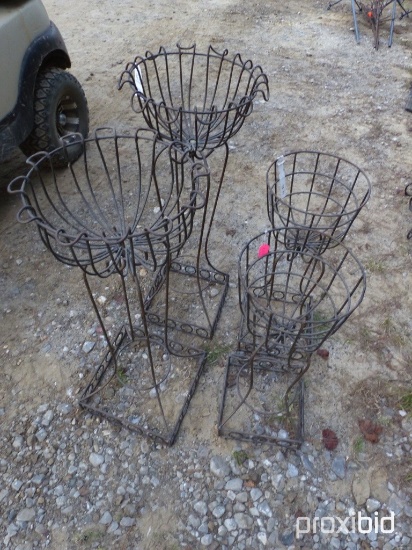 4 PLANT STANDS