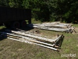 2 PILES OF PIPE FENCING