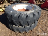 2 18.4-34 TRACTOR TIRES W/RIMS
