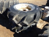 2 18.4-26 TRACTOR TIRES W/ RIMS