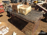 2 PET KENNELS, 2 BOXES OF DRILLS & SAWS