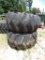 2 SKIDDER TIRES ON RIMS