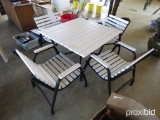 TABLE AND 4 CHAIRS (PATIO SET)