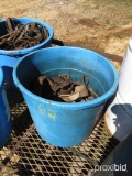 BUCKET OF HORSE TACK