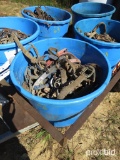 BUCKET OF HORSE TACK