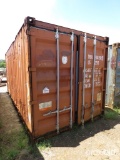 20FT METAL STORAGE CONTAINER W/CONTENTS