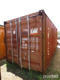 20FT METAL STORAGE CONTAINER W/CONTENTS