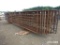 8 CATTLE PANELS 24FT & 1 GATE