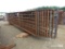 9 CATTLE PANELS 24FT & 2 GATES