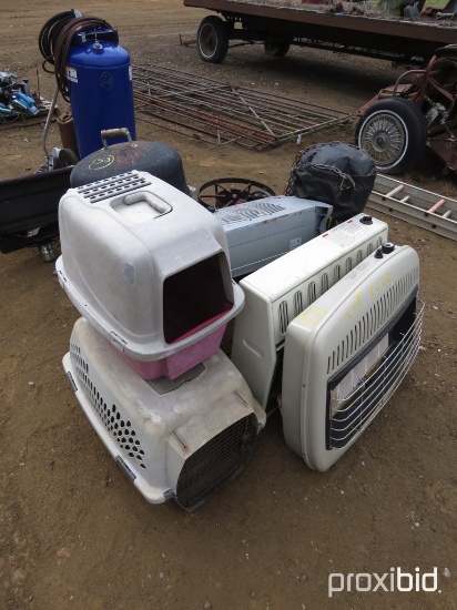 HEATERS, FISH COOKERS, BBQ PIT, PET TAXIS, MISC