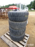 4 TOYOTA 33X12.50 R15 TIRES ON RIMS