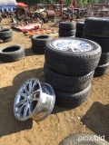 3 275/R20 TIRES W/4 RIMS