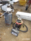 2 AIR COMPRESSORS AND SHOP VAC