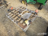 PALLET W/WEEDEATER, SHOVELS, ETC