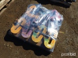 PALLET OF BEAM CLAMPS & I BOLTS