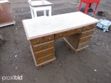 WOODEN TABLE W/ DRAWERS