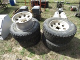 4 LT305/65 R17 TIRES ON RIMS FITS TOYOTA