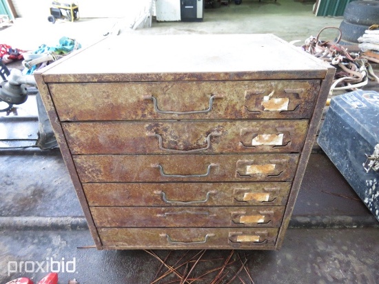 6 DRAWER TOOL BOX W/TOOLS