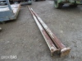 2 METAL LIGHT POLES