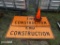 3 END CONSTRUCTION ROAD SIGNS