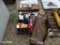PALLET W/TORCH HOSES, CHAIN, TOOLS, ETC