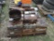PALLET FULL OF WELDING RODS & CAST IRON POTS