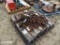 PALLET W/ WELDING RODS, JACK, ETC