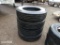 (4) 255/80R22.5 MICHELIN TIRES