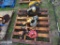 PALLET OF DEWALT HAND TOOLS, CHOP SAW, ETC