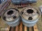 PALLET W/4 BIG TRUCK RIMS