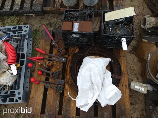 PALLET W BANDING SUPPLIES MISC