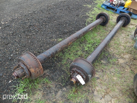 2 TRAILER AXLES