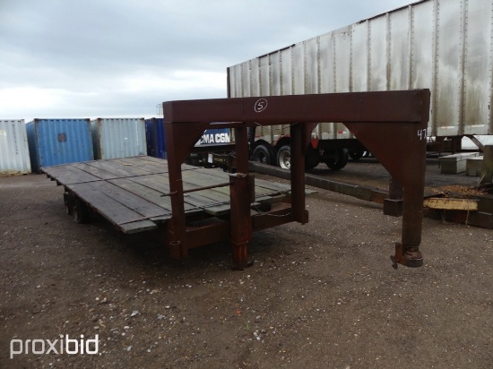 20' HOMEMADE GOOSENECK FLATBED TRAILER