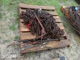 PALLET W/CHAINS & BINDERS