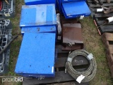 PALLET W (2) BOLT BINS FUEL NOZZLE ETC