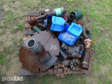 PALLET OF PIPE FITTINGS, ETC.