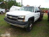 2007 CHEVY 3500 EXT CAB W/FLATBED