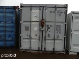 20FT METAL STORAGE CONTAINER W/CONTENTS