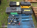 PALLET OF TOOLS & TOOL BOXES