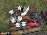 PALLET W/LIGHTS & ELECTRICAL CLAMPS