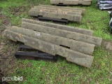 4 CONCRETE PARKING CURBS