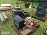 (2) PALLETS OF LIGHTS , HEATER ETC