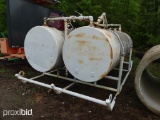 DOUBLE SIDED 1000 GALLON TANK W/PUMP