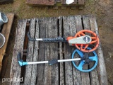 PALLET W/2 LINE MARKERS & MISC METAL
