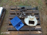 PALLET W/CLAMPS, TOOLS, MISC