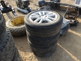 (4) 205/55 ZR16 TIRES WITH RIMS