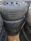 (4) FIRE HAWK 265/60R17 TIRES ON RIMS