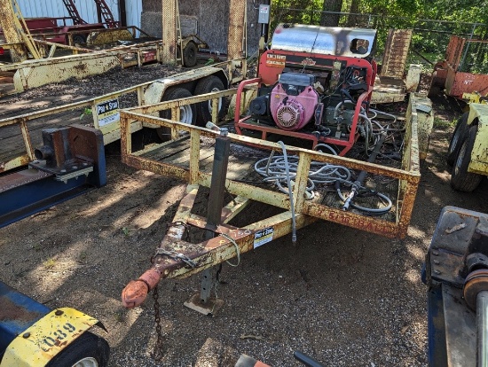 BUMPER TRAILER W/STEAM CLEANER PRESSURE WASHER